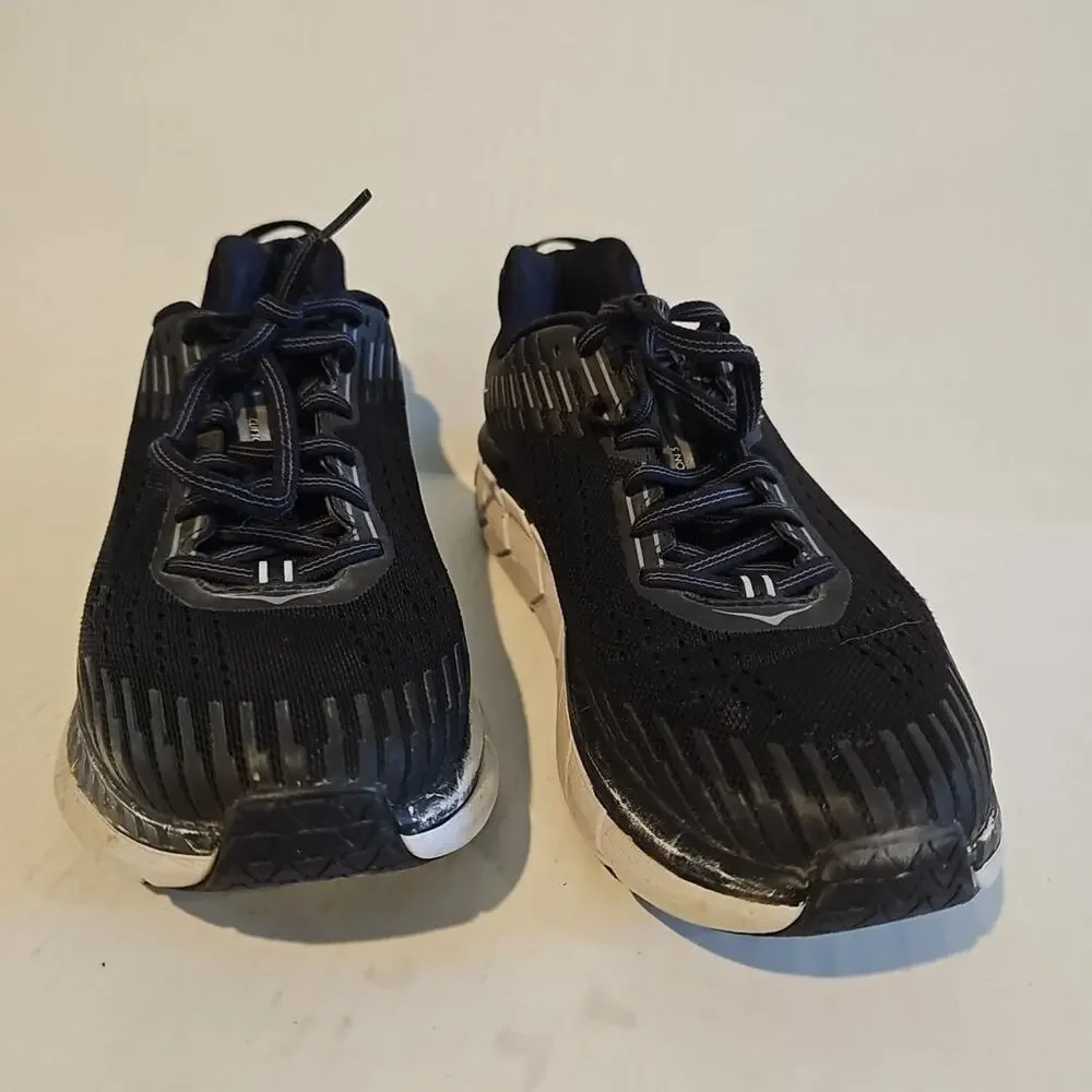 Hoka One One Women’s Clifton 5 1093756 Black/Wht Running Shoes Sneakers Size 8
